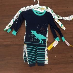 Dinosaur Pajama Set Size 4T NWT